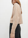 Reserved - Ladies’ Button Down Cropped Jumper - Beige Reserved - Ladies’ Button Down Cropped Jumper - Beige
