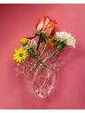 Seletti - Love in Bloom Glass Heart Vase Seletti - Love in Bloom Glass Heart Vase