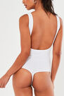 Missguided - White Scoop Neck Bodysuit With Slogan Missguided - White Scoop Neck Bodysuit With Slogan