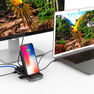 HYPER - HYPER HyperDrive 7.5W Wireless Charger USB-C Hub Charger HYPER - HYPER HyperDrive 7.5W Wireless Charger USB-C Hub Charger