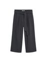 Mango - Charcoal Belt Crop Trousers Mango - Charcoal Belt Crop Trousers