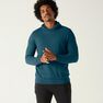 DOMYOS - Large Fitness Hoodie with Kangaroo Pocket Pattern, Turquoise DOMYOS - Large Fitness Hoodie with Kangaroo Pocket Pattern, Turquoise