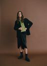 Mango - black Draped satin skirt Mango - black Draped satin skirt