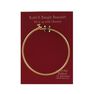 LUCKY FEATHER - Charm Builder Base Gold Bangle Bracelet LUCKY FEATHER - Charm Builder Base Gold Bangle Bracelet