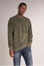 Salsa Jeans - Green Sweater with allover leaf print Salsa Jeans - Green Sweater with allover leaf print