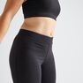DOMYOS - W33 L31 100 Women's Fitness Cardio Training Cropped Bottoms - Black, Black DOMYOS - W33 L31 100 Women's Fitness Cardio Training Cropped Bottoms - Black, Black
