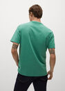 Mango - medium blue Message organic cotton t-shirt Mango - medium blue Message organic cotton t-shirt