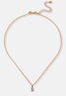 Missguided - Gold Look Pave S Initial Pendant Necklace Missguided - Gold Look Pave S Initial Pendant Necklace
