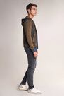 Salsa Jeans - Blue Reversible jacket with zip and colour strip Salsa Jeans - Blue Reversible jacket with zip and colour strip