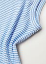 Mango - medium blue Recycled polyester top, Women Mango - medium blue Recycled polyester top, Women