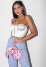 Missguided - Pink Butterfly Applique Bag Missguided - Pink Butterfly Applique Bag