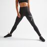 DOMYOS - W33 L31 / 500 Women's Fitness Cardio Training Leggings - Black DOMYOS - W33 L31 / 500 Women's Fitness Cardio Training Leggings - Black