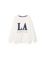 Mango - natural white Organic cotton message sweatshirt Mango - natural white Organic cotton message sweatshirt
