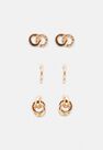 Missguided - Gold Gold Look Mixed Stud Earrings 3 Pack Missguided - Gold Gold Look Mixed Stud Earrings 3 Pack
