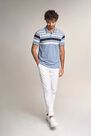 Salsa Jeans - Blue Regular fit polo shirt with stripes on chest Salsa Jeans - Blue Regular fit polo shirt with stripes on chest