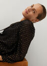 Mango - black Metallic details blouse Mango - black Metallic details blouse