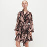 Reserved - Ladies’ Plumetis Dress With Floral Pattern - Black Reserved - Ladies’ Plumetis Dress With Floral Pattern - Black