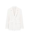 Mango - light beige Crepe suit jacket with belt Mango - light beige Crepe suit jacket with belt
