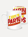 USTUDIO DESIGN LTD - Ustudio Party And Naps Type Club Mug USTUDIO DESIGN LTD - Ustudio Party And Naps Type Club Mug
