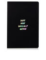 SKINNY DIP - Skinny Dip Busy Doing Nothin Black Notebook SKINNY DIP - Skinny Dip Busy Doing Nothin Black Notebook