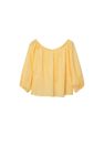 Mango - yellow Printed cotton blouse Mango - yellow Printed cotton blouse