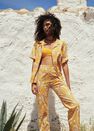 Mango - Yellow Printed Cotton Shirt, Women Mango - Yellow Printed Cotton Shirt, Women