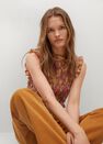 Mango - Yellow Ruched Cotton Top, Women Mango - Yellow Ruched Cotton Top, Women