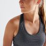 DOMYOS - Extra Small 100 Women's Fitness Cardio Training Sports Bra, Black DOMYOS - Extra Small 100 Women's Fitness Cardio Training Sports Bra, Black
