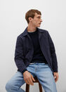 Mango - navy Structured cotton sweater Mango - navy Structured cotton sweater