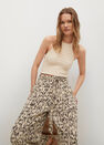 Mango - light beige Printed culotte trousers Mango - light beige Printed culotte trousers