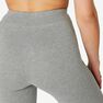 NYAMBA - W26 L30 Fit+ 500 Women's Slim-Fit Stretching Leggings AOP, Grey NYAMBA - W26 L30 Fit+ 500 Women's Slim-Fit Stretching Leggings AOP, Grey