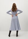 Mango - medium blue Stripes pleated skirt Mango - medium blue Stripes pleated skirt