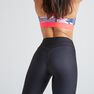 DOMYOS - W33 L31 500 Women's Fitness Cardio Training Leggings, Black DOMYOS - W33 L31 500 Women's Fitness Cardio Training Leggings, Black