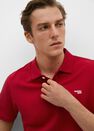 Mango - red Organic cotton logo polo Mango - red Organic cotton logo polo