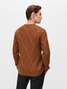 Reserved - Men's Cable Knit Jumper - Brown Reserved - Men's Cable Knit Jumper - Brown