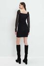 Mohito - Draped Jersey Dress - Black Mohito - Draped Jersey Dress - Black