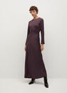 Mango - Dark Red Cut-Out Back Dress Mango - Dark Red Cut-Out Back Dress