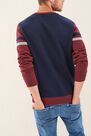 Salsa Jeans - Red Regular Fit Jumpper With Texture Salsa Jeans - Red Regular Fit Jumpper With Texture