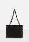 Missguided - Black Chevron Quilted Chain Bag Missguided - Black Chevron Quilted Chain Bag
