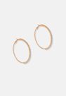 Missguided - Gold Gold Look Diamante Hoop Earrings Missguided - Gold Gold Look Diamante Hoop Earrings