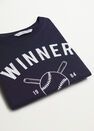 Mango - Navy Printed Cotton-Blend T-Shirt, Kids Boy Mango - Navy Printed Cotton-Blend T-Shirt, Kids Boy