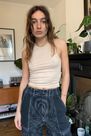 Urban Outfitters - LIGHT SAND UO Tori Ribbed Racer Vest Urban Outfitters - LIGHT SAND UO Tori Ribbed Racer Vest