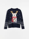 Reserved - Ladies` sweater - Navy Reserved - Ladies` sweater - Navy