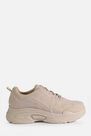 Missguided - Nude Chunky Sole Faux Suede Trainers Missguided - Nude Chunky Sole Faux Suede Trainers