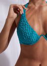 Calzedonia - PARADISE BLUE Padded Push-Up Bikini Top Marrakech Calzedonia - PARADISE BLUE Padded Push-Up Bikini Top Marrakech