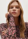 Mango - Medium red Ruffled floral print dress Mango - Medium red Ruffled floral print dress