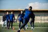 KIPSTA - Medium T500 Adult 1/2 Zip Football Training Sweatshirt - Carbon, Navy Blue KIPSTA - Medium T500 Adult 1/2 Zip Football Training Sweatshirt - Carbon, Navy Blue