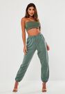 Missguided - Green Green Oversized 90S Joggers Missguided - Green Green Oversized 90S Joggers