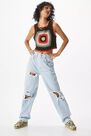 Urban Outfitters - Denim Light Blue BDG Ripped High-Waisted Boyfriend Jeans, Women Urban Outfitters - Denim Light Blue BDG Ripped High-Waisted Boyfriend Jeans, Women