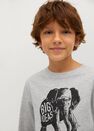 Mango - medium grey Printed long sleeve t-shirt Mango - medium grey Printed long sleeve t-shirt
